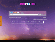 Tablet Screenshot of miniprox.info